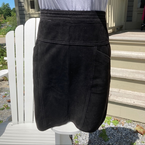 J.McLaughlin Micro Suede Machine Wash Pencil Skirt - Picture 5 of 9